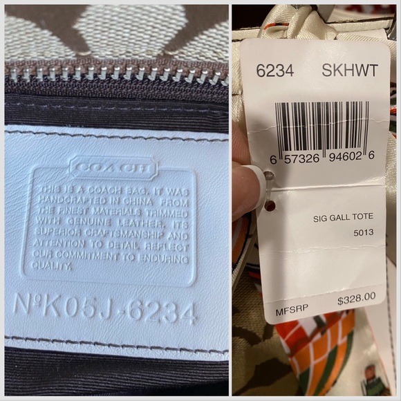 Coach Vintage Signature Gallery Tassel Tote Shoulder Bag - Picture 16 of 16